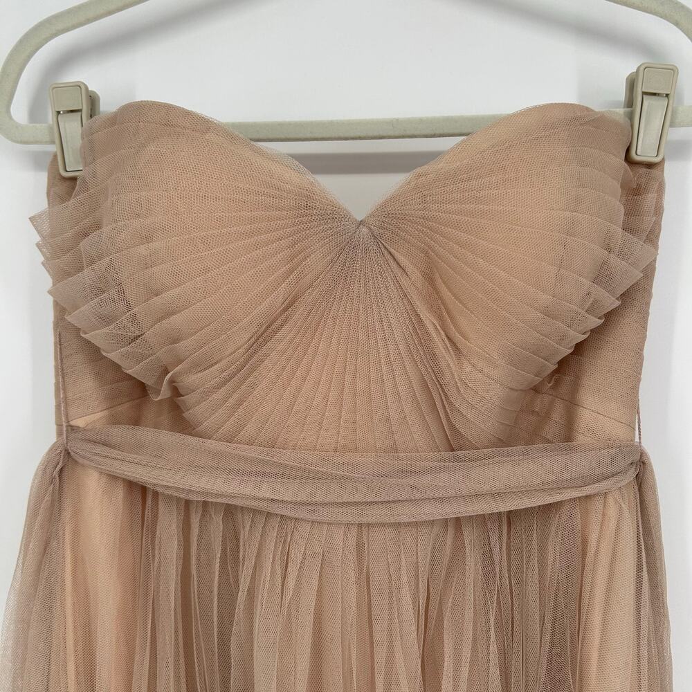 NWT Jenny Yoo Annabelle Gown - Size 12 Sandstone Cream - Picture 8 of 10